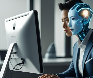 Picture of AI working alongside a human